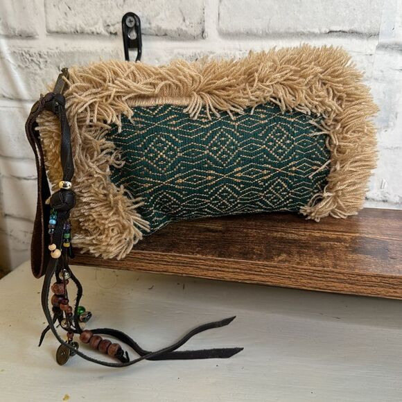 Handmaid In Thailand Boho Hippie Pouch - Picture 2 of 5